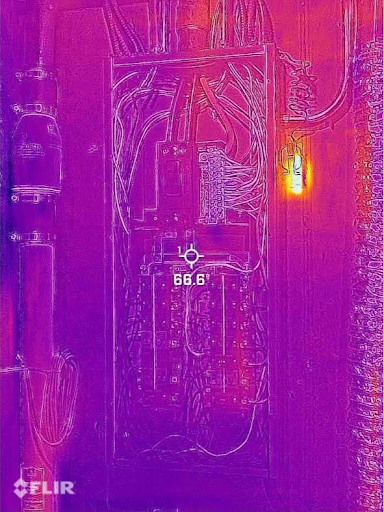 Thermal Camera Scan of Electrical Panel